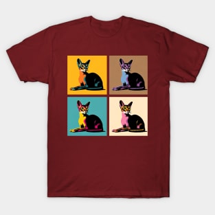 Abyssinian Pop Art - Cat Lovers T-Shirt